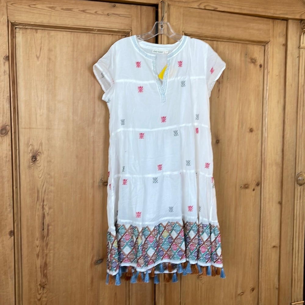 Kurtoe embroidery Pamela dress roller rabbit nwt medium